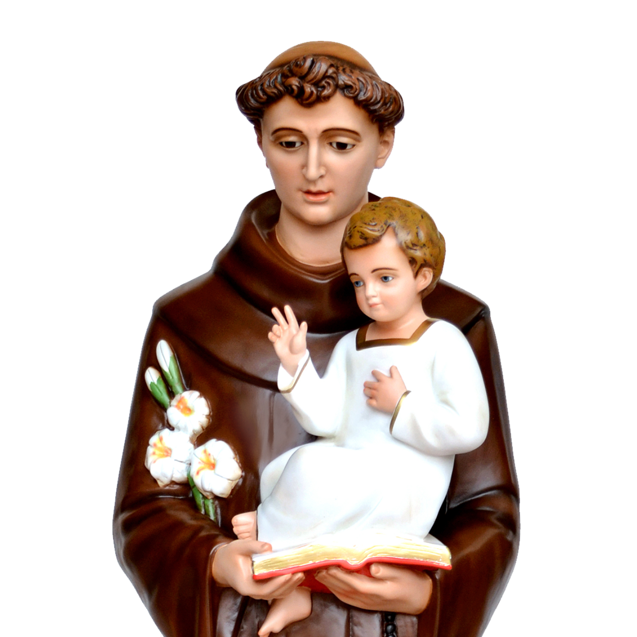Statua Sant'Antonio di Padova 160 cm in Vetroresina