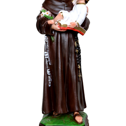 Statua Sant'Antonio di Padova 30 cm in Resina Piena