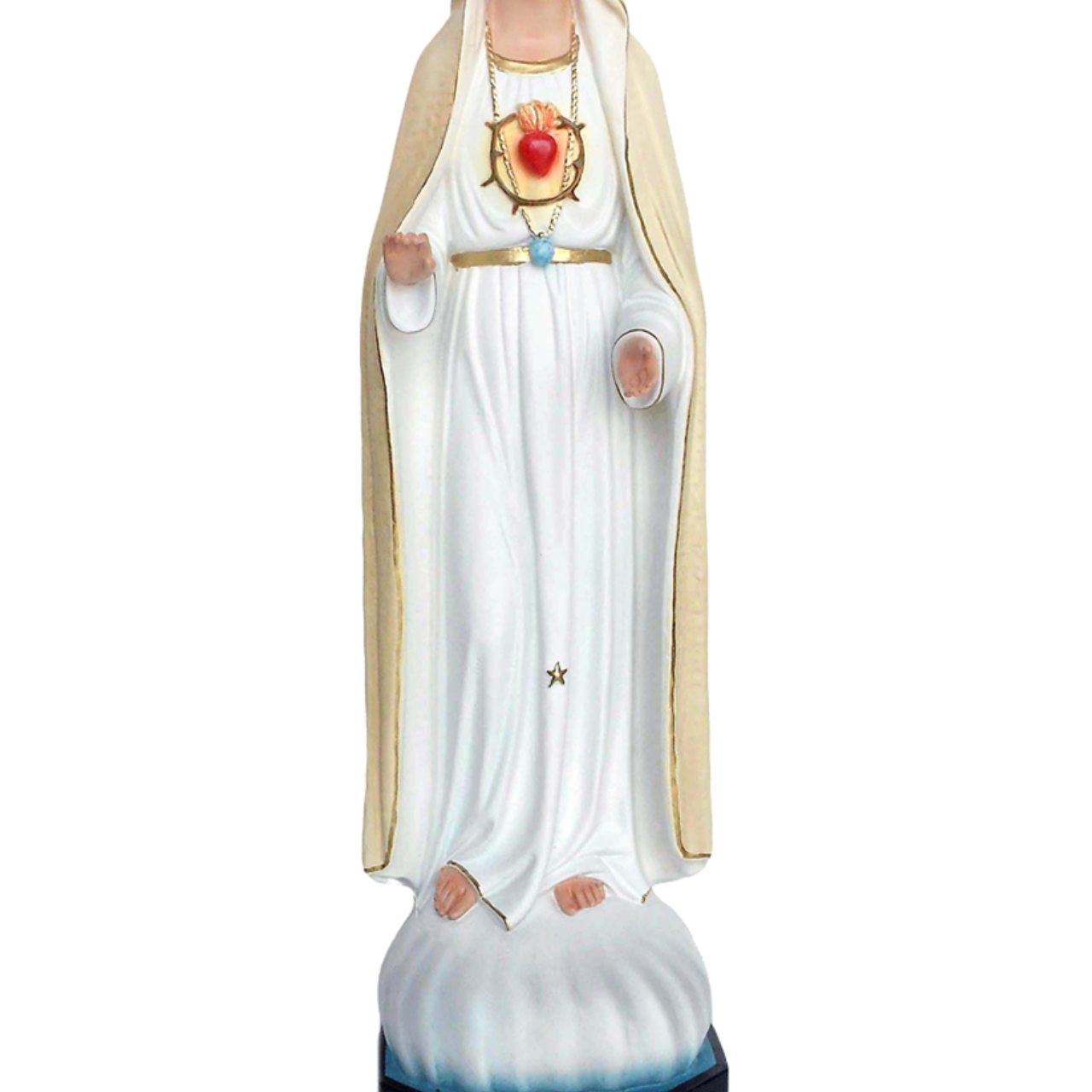 Statua Madonna Fatima II Apparizione 103 cm in Resina