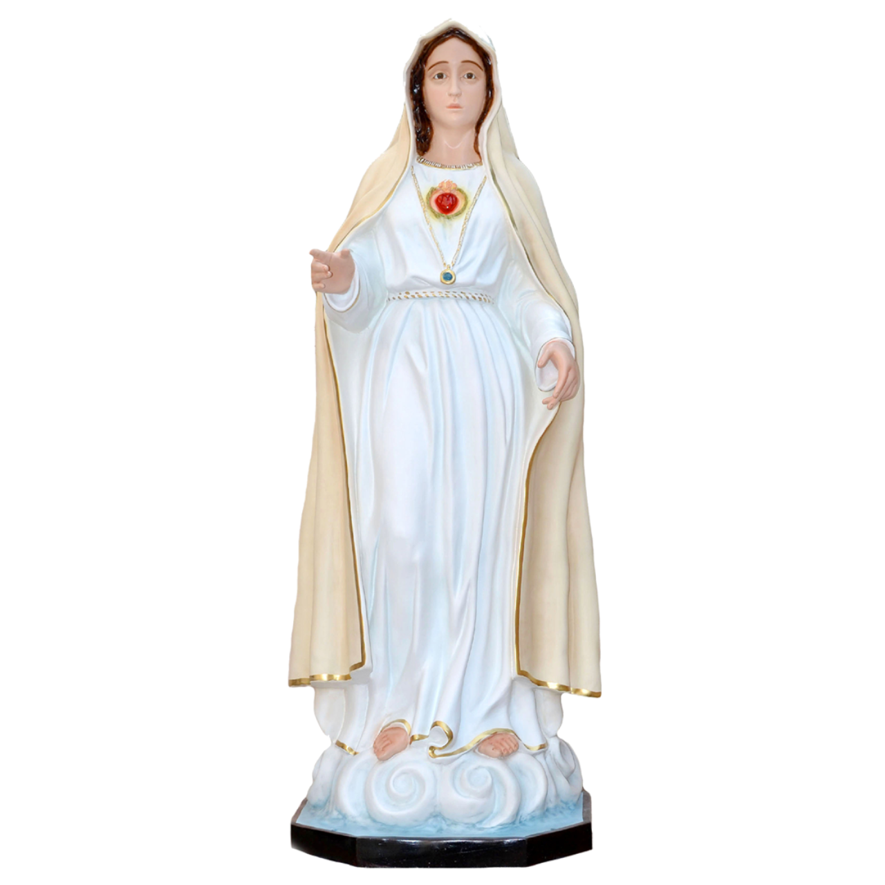 Statua Madonna Fatima II Apparizione 180 cm in Vetroresina