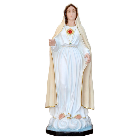 Statua Madonna Fatima II Apparizione 180 cm in Vetroresina