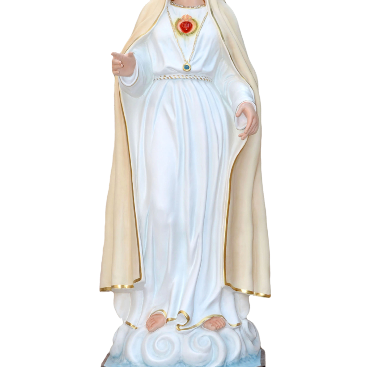 Statua Madonna Fatima II Apparizione 180 cm in Vetroresina