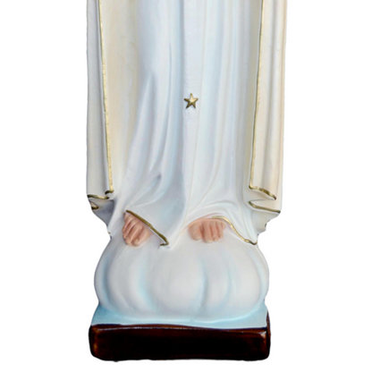 Statua Madonna Fatima II Apparizione 65 cm in Resina