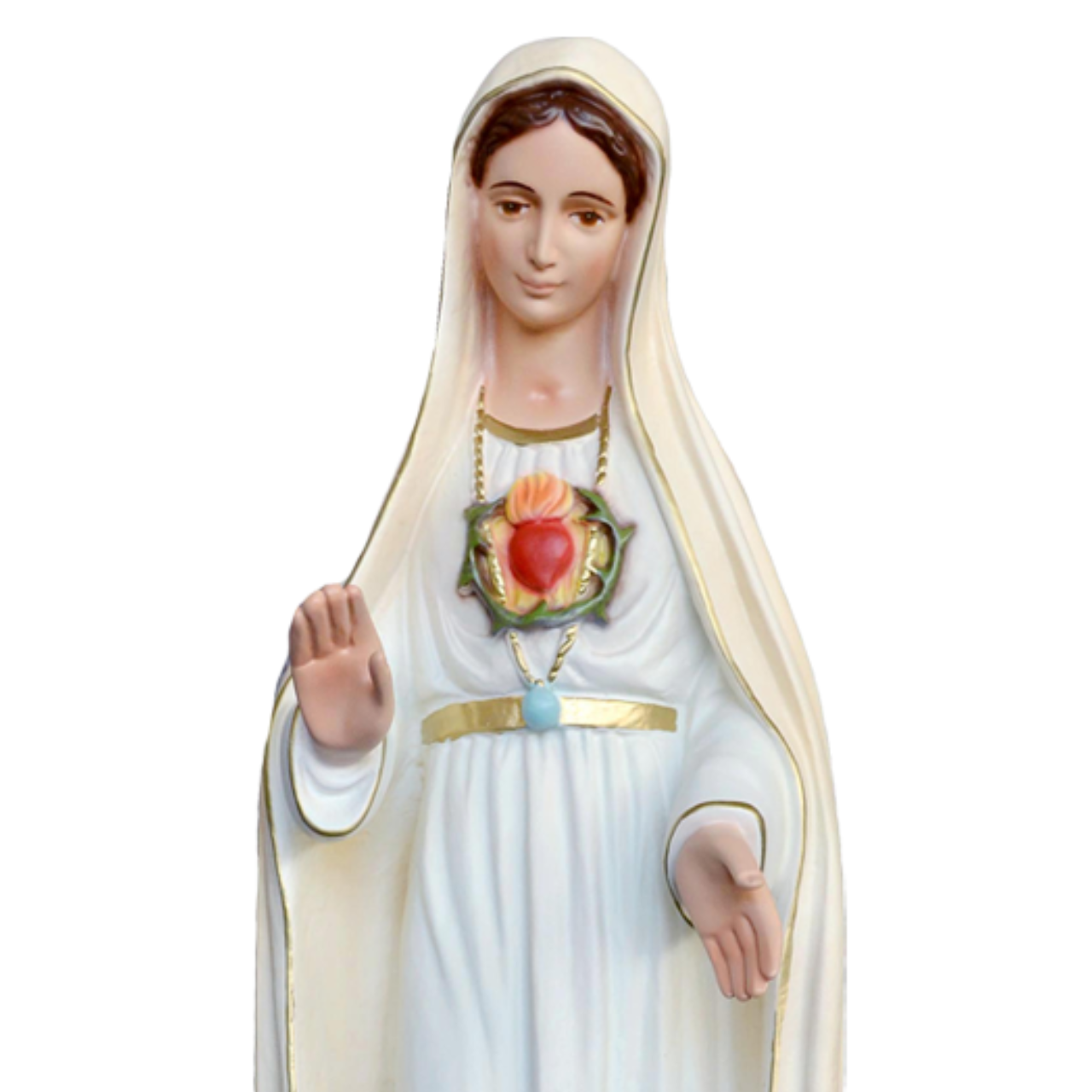 Statua Madonna Fatima II Apparizione 65 cm in Resina