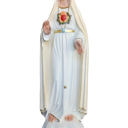 Statua Madonna Fatima II Apparizione 65 cm in Resina