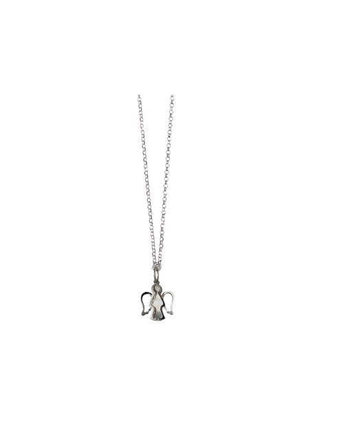 Collana con Angelo Ali Traforate in Argento con Astuccio