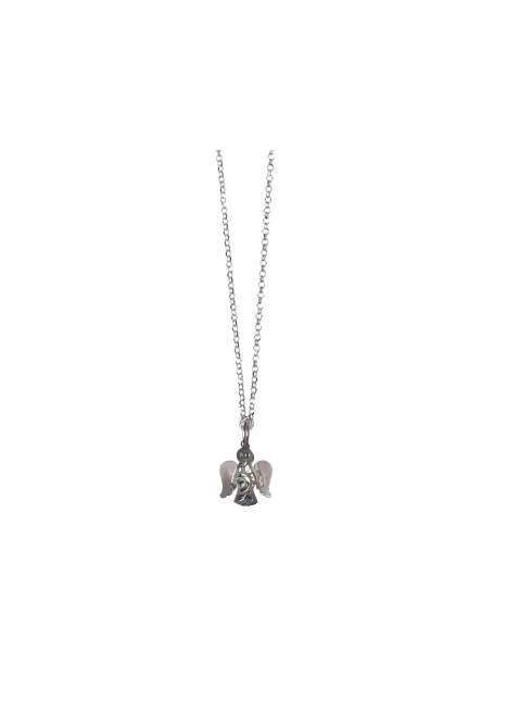 Collana con Angelo Traforato in Argento con Astuccio