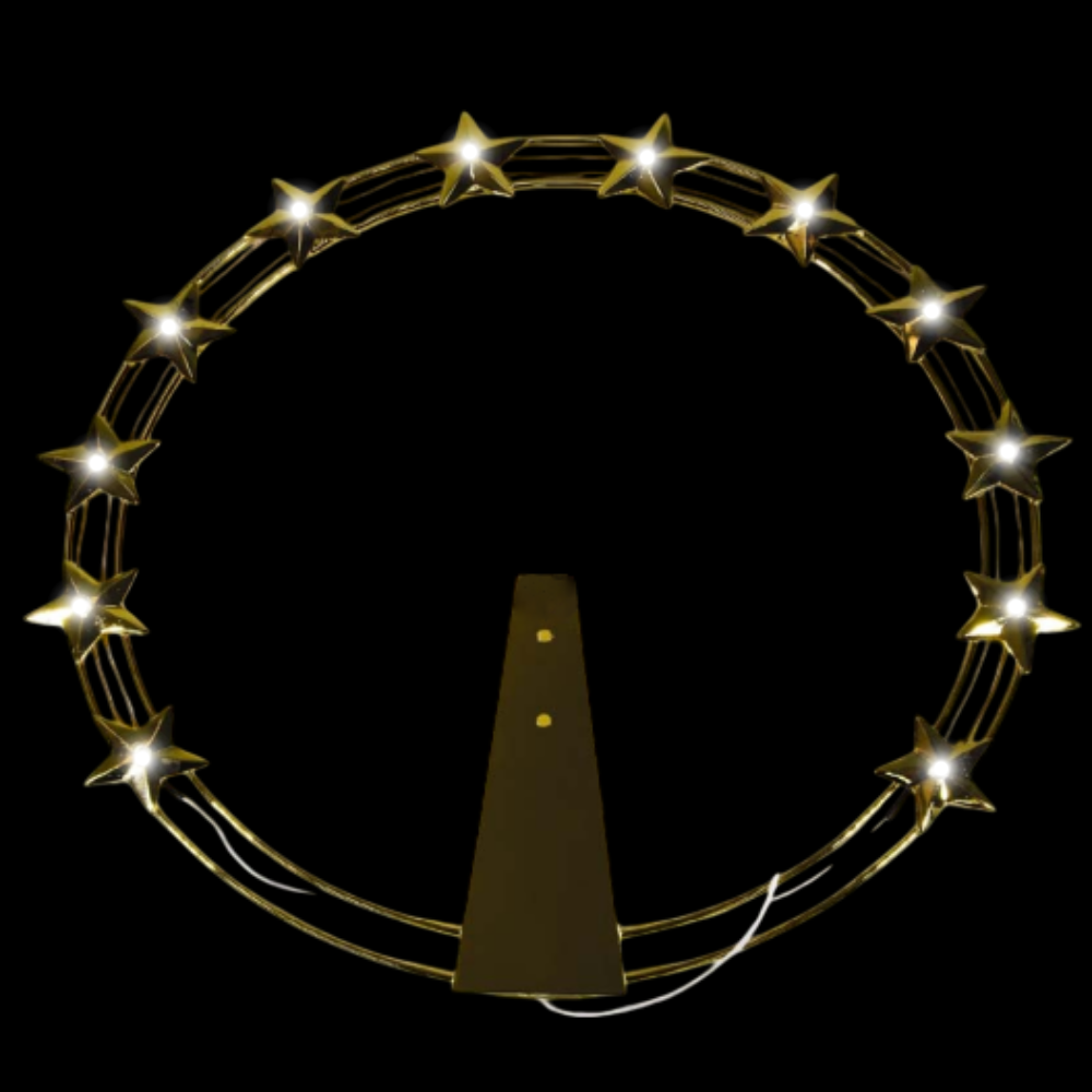 Stellario Luminoso a Led Luce Fredda in Ottone Finitura Dorata