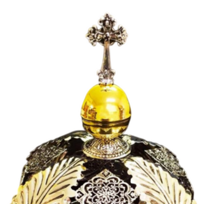 Corona Foglie con Strass in Ottone Finitura Argentata