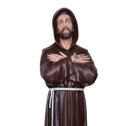 Statua San Francesco d'Assisi 100 cm in Resina