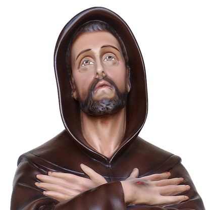 Statua San Francesco d'Assisi 100 cm in Resina
