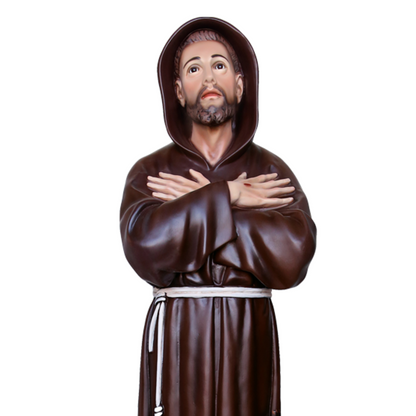 Statua San Francesco d'Assisi 130 cm in Resina