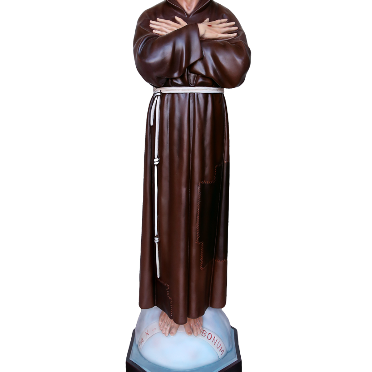Statua San Francesco d'Assisi 130 cm in Resina