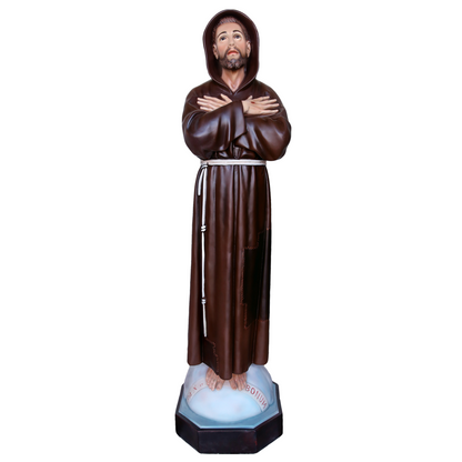 Statua San Francesco d'Assisi 130 cm in Resina