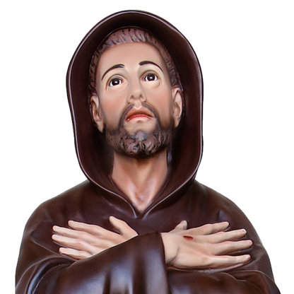 Statua San Francesco d'Assisi 130 cm in Resina