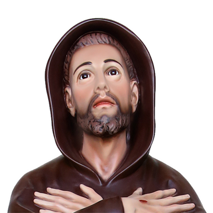 Statua San Francesco d'Assisi 130 cm in Resina