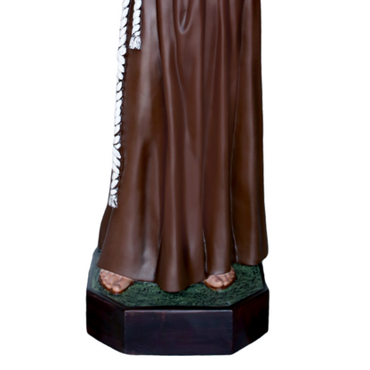 Statua San Francesco d'Assisi 150 cm in Vetroresina