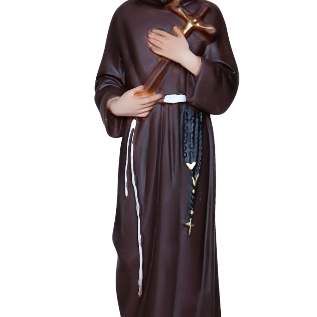 Statua San Francesco d'Assisi 30 cm in Resina Piena