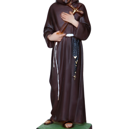 Statua San Francesco d'Assisi 30 cm in Resina Piena