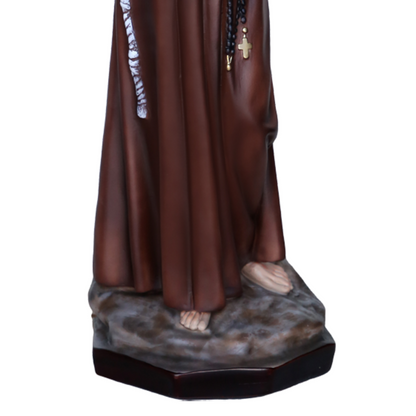 Statua San Francesco d'Assisi 55 cm in Resina