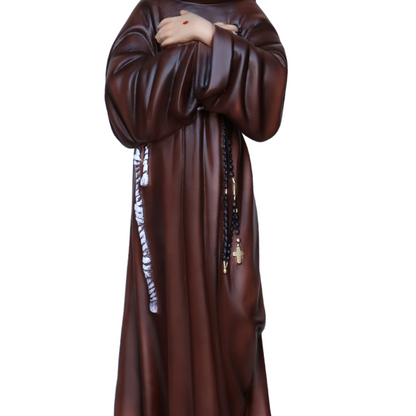 Statua San Francesco d'Assisi 55 cm in Resina