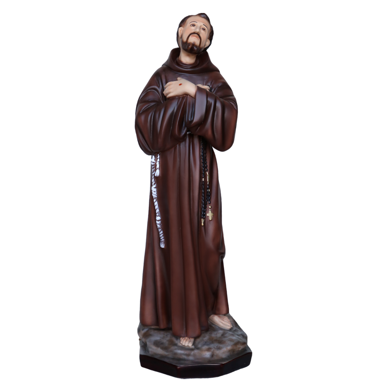 Statua San Francesco d'Assisi 55 cm in Resina