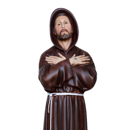 Statua San Francesco d'Assisi 60 cm in Resina