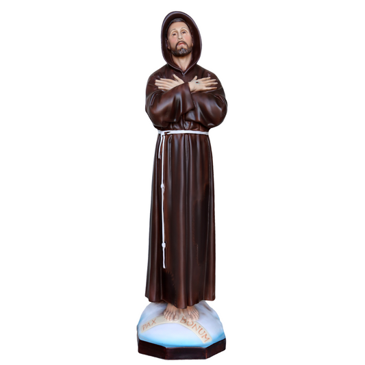 Statua San Francesco d'Assisi 60 cm in Resina