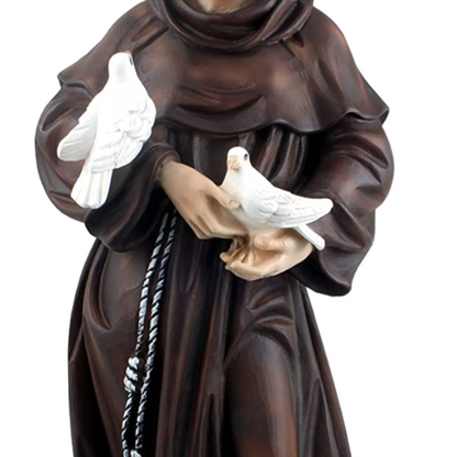 Statua San Francesco d'Assisi 60 cm in Resina