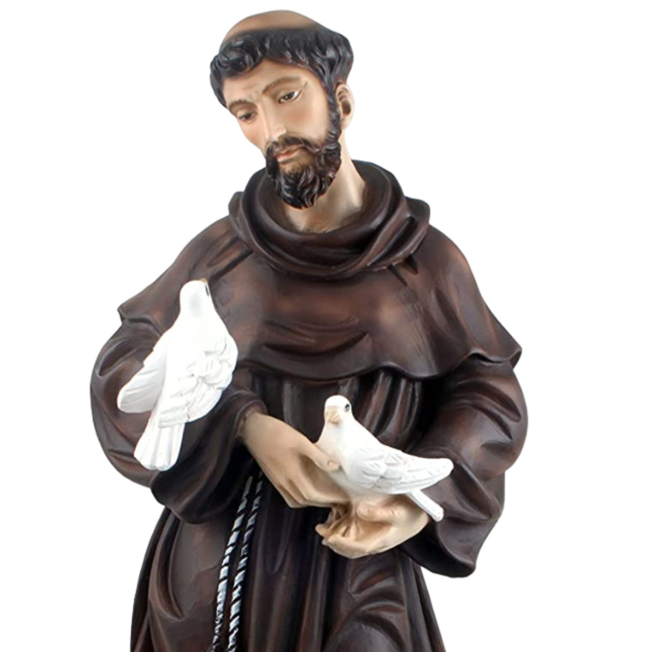 Statua San Francesco d'Assisi 60 cm in Resina
