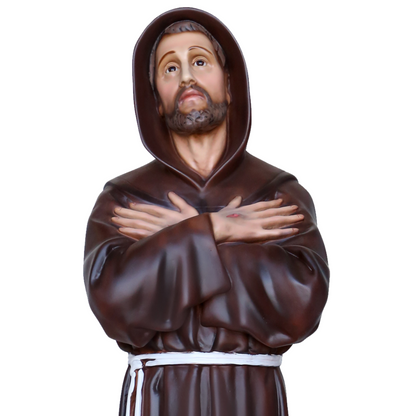 Statua San Francesco d'Assisi 80 cm in Resina