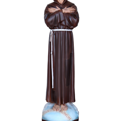 Statua San Francesco d'Assisi 80 cm in Resina