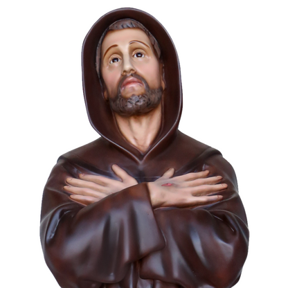 Statua San Francesco d'Assisi 80 cm in Resina