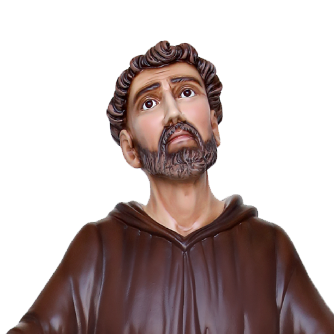 Statua San Francesco d'Assisi Braccia Aperte 130 cm in Vetroresina