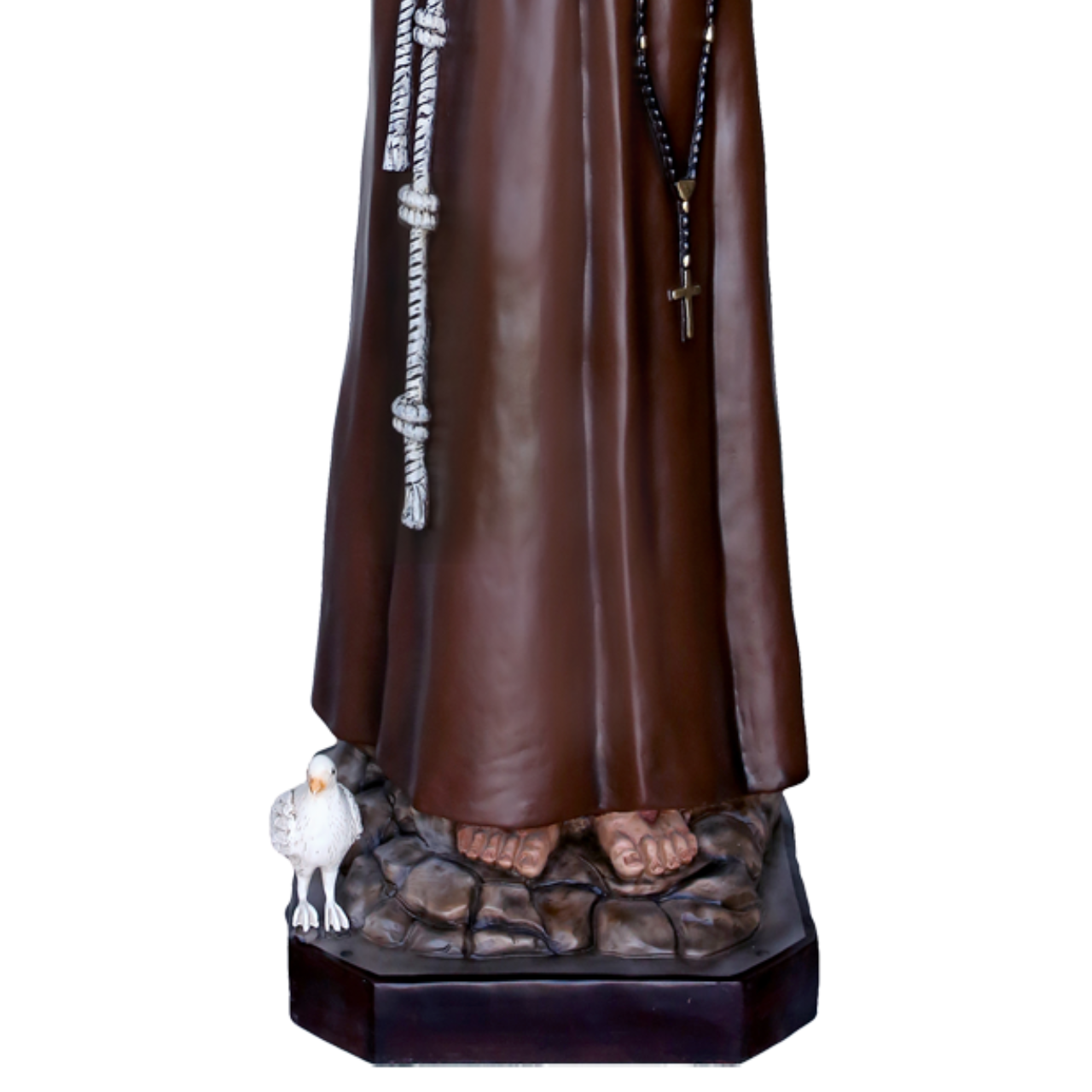 Statua San Francesco d'Assisi Braccia Aperte 175 cm in Vetroresina
