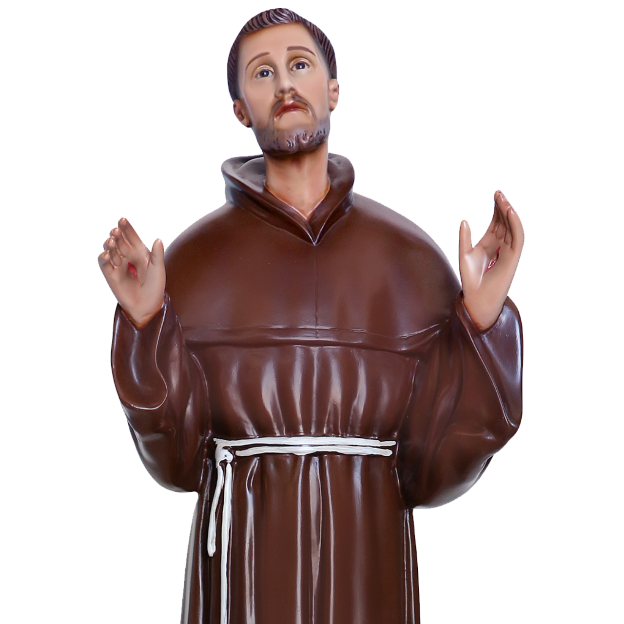 Statua San Francesco d'Assisi Braccia Aperte 85 cm in Resina