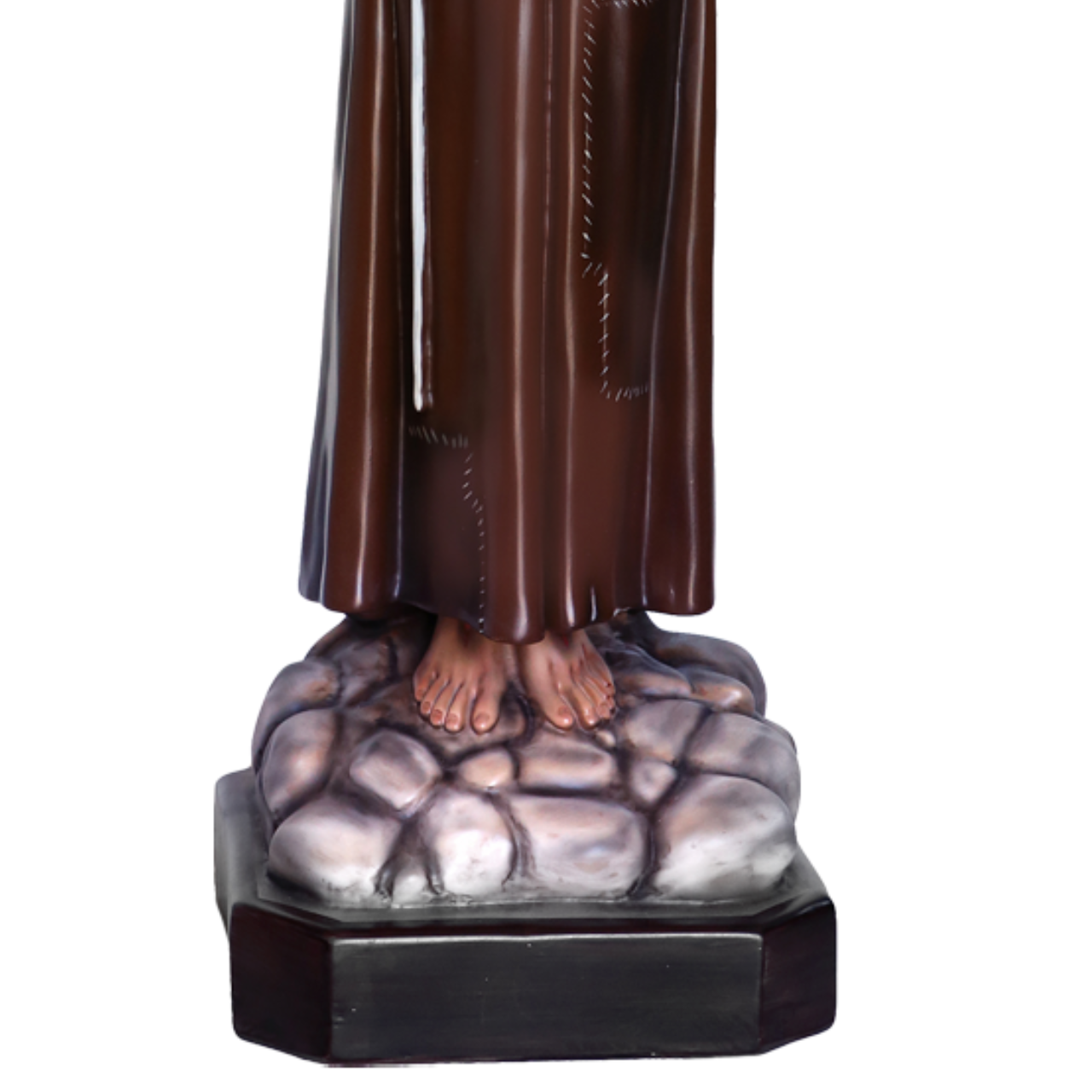 Statua San Francesco d'Assisi Braccia Aperte 85 cm in Resina