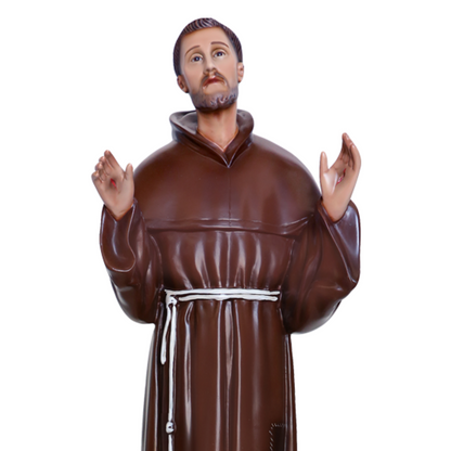 Statua San Francesco d'Assisi Braccia Aperte 85 cm in Resina