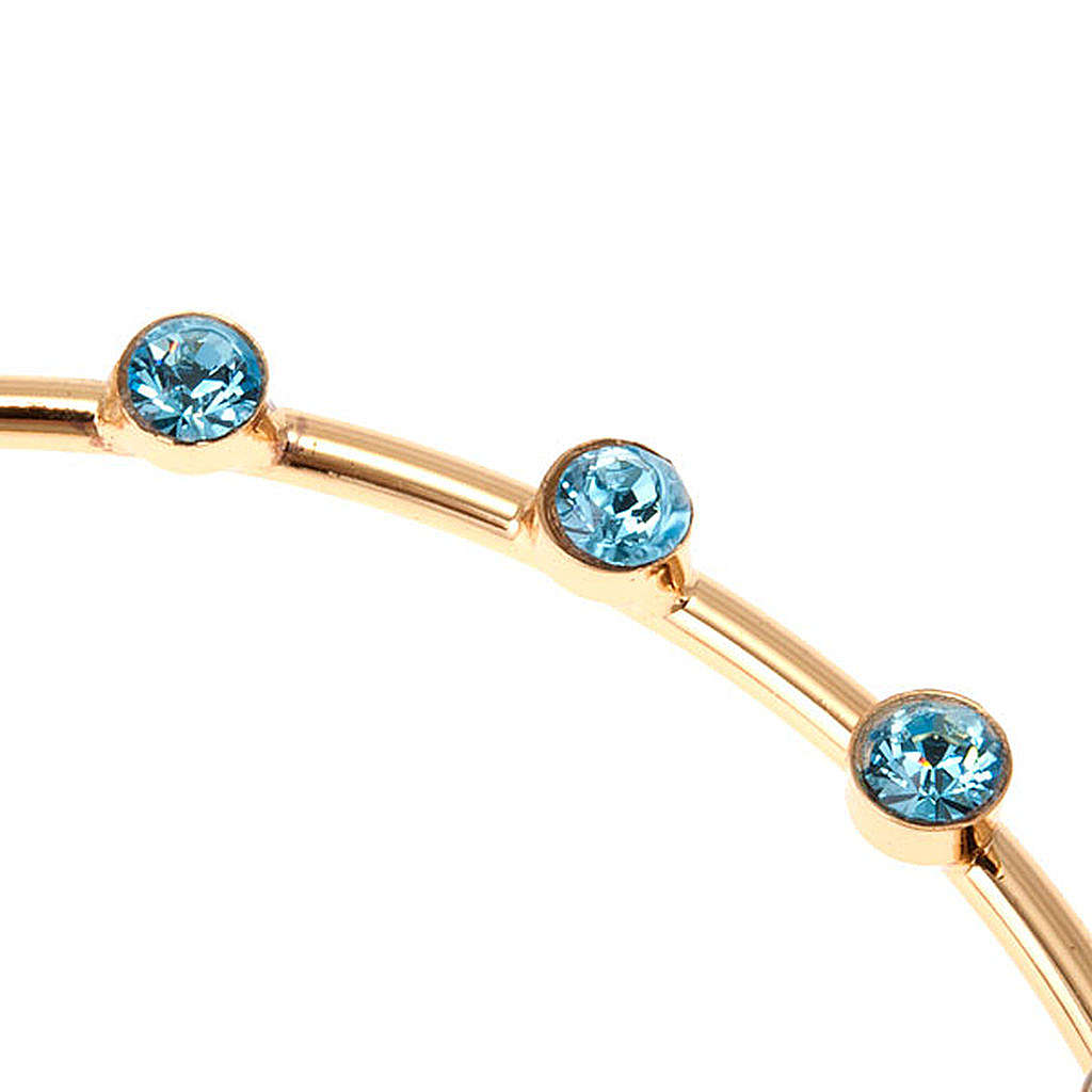 Stellario con Strass in Ottone Finitura Dorata
