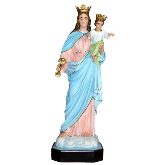 Statua Madonna Ausiliatrice 120 cm in Vetroresina