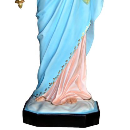 Statua Madonna Ausiliatrice 130 cm in Vetroresina