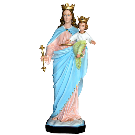Statua Madonna Ausiliatrice 130 cm in Vetroresina