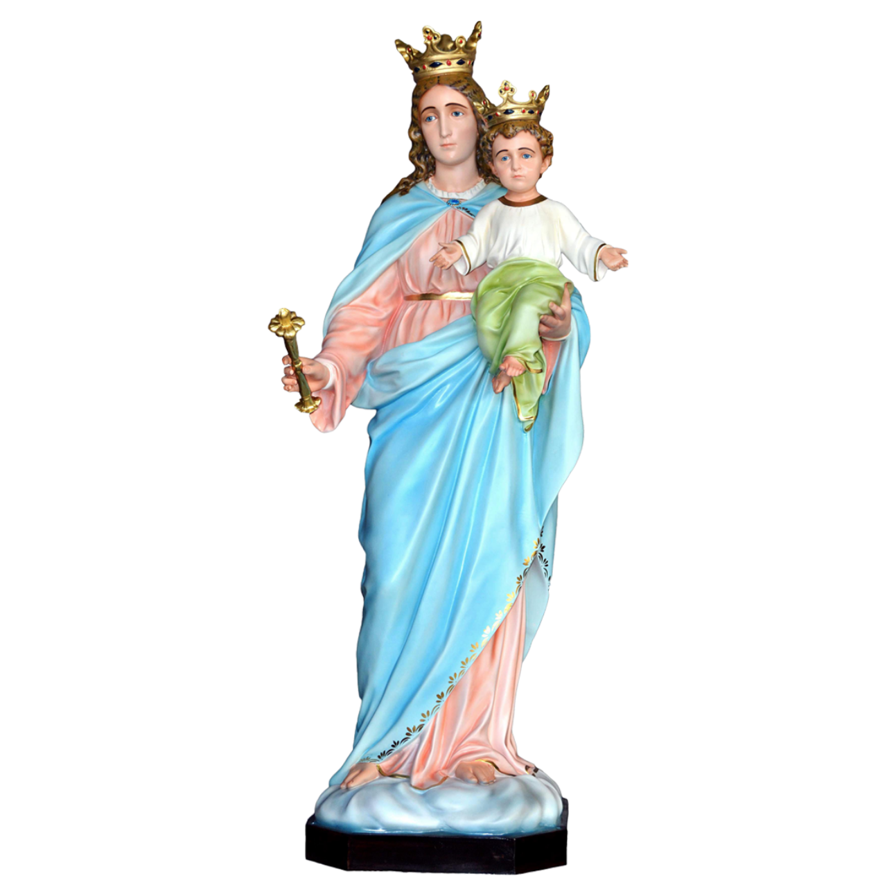 Statua Madonna Ausiliatrice 160 cm in Vetroresina