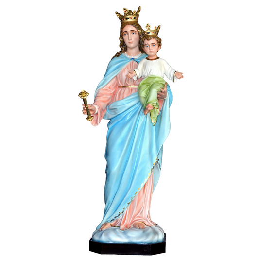 Statua Madonna Ausiliatrice 160 cm in Vetroresina