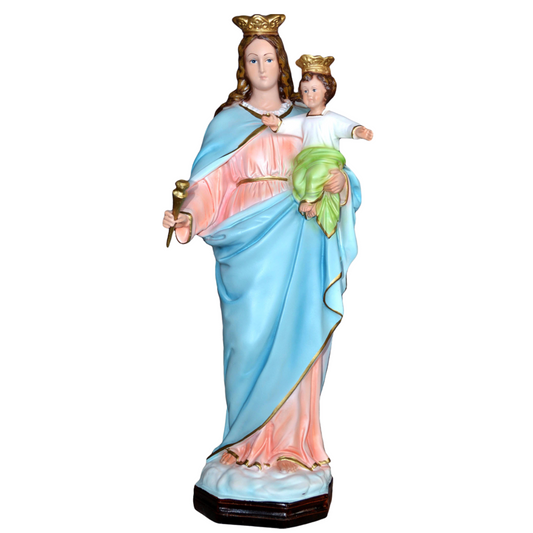 Statua Madonna Ausiliatrice 45 cm in Resina