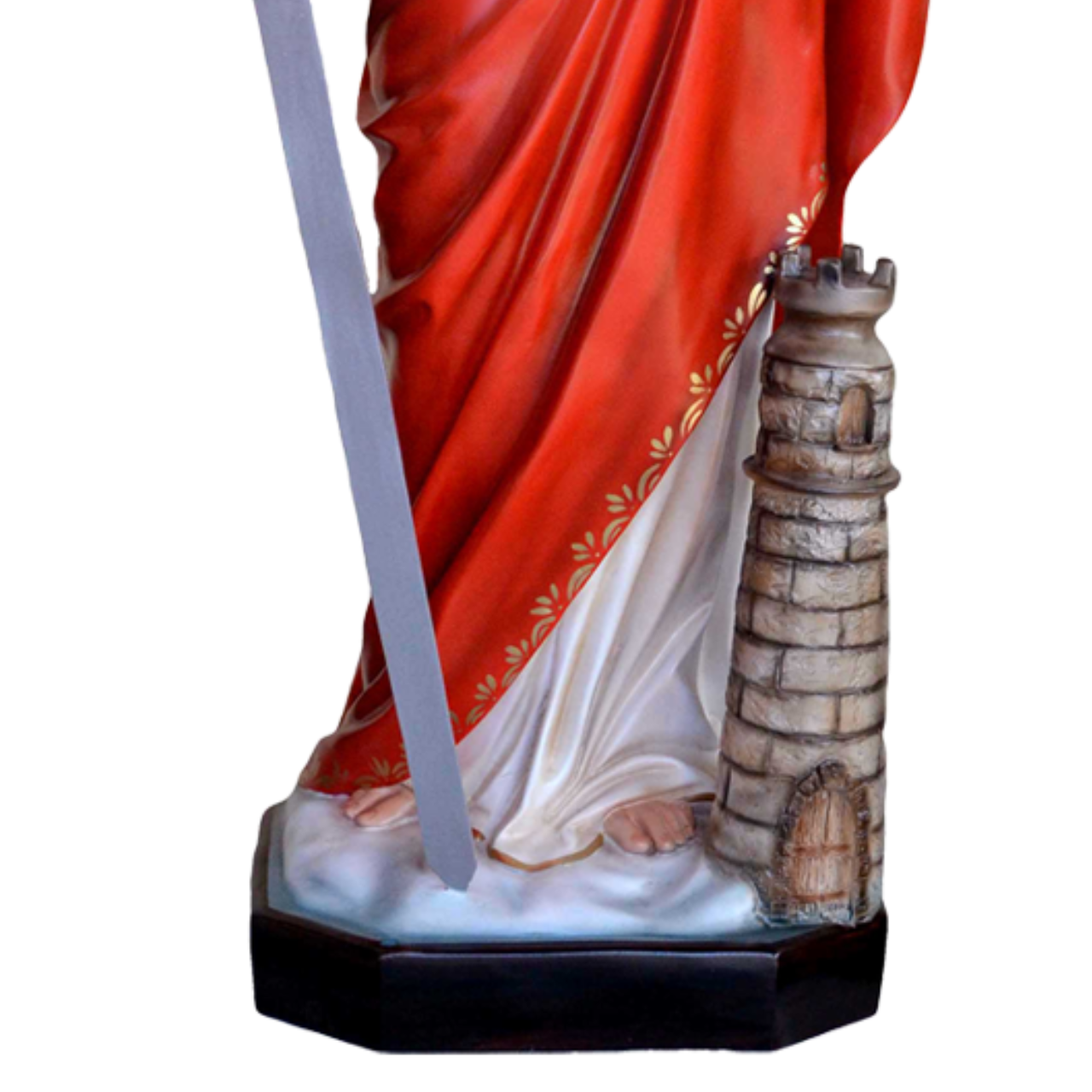 Statua Santa Barbara 130 cm in Vetroresina