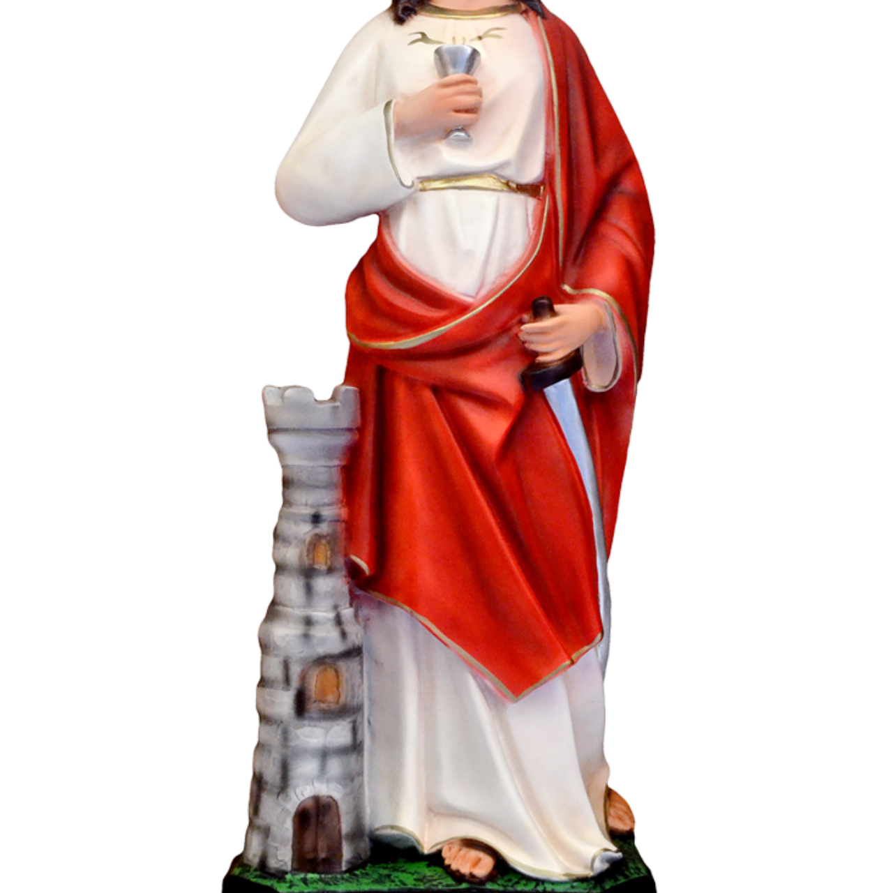 Statua Santa Barbara 60 cm in Resina
