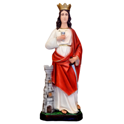 Statua Santa Barbara 60 cm in Resina