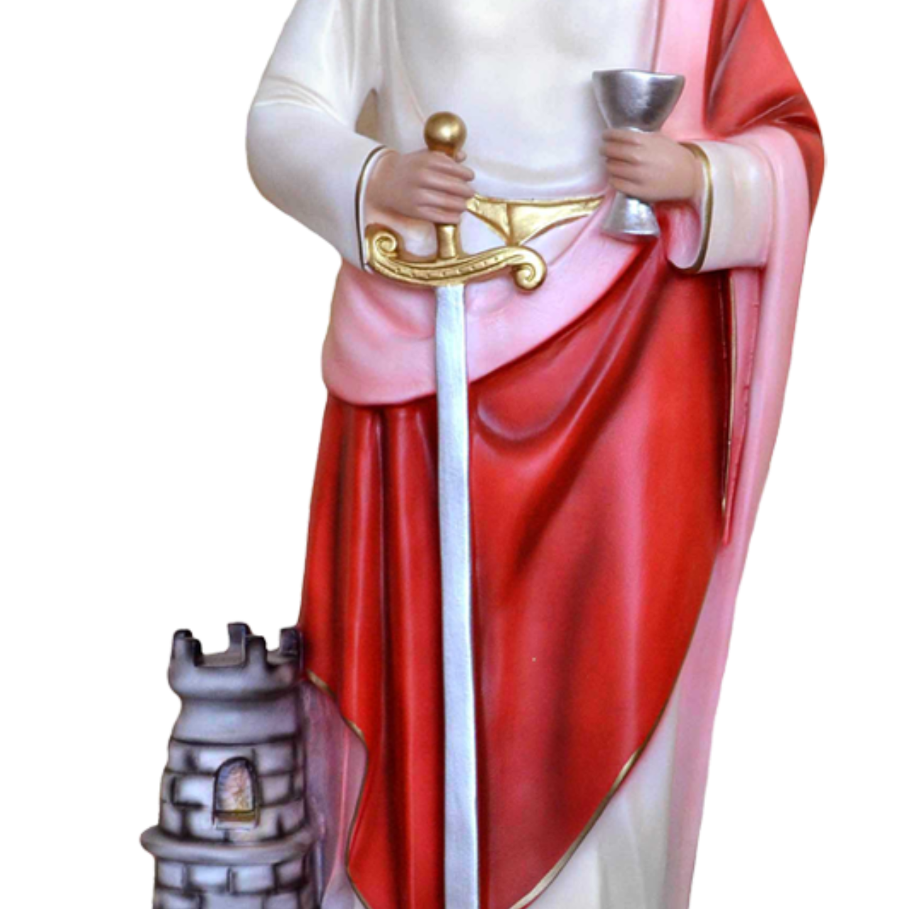 Statua Santa Barbara 85 cm in Resina