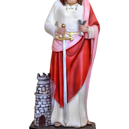 Statua Santa Barbara 85 cm in Resina